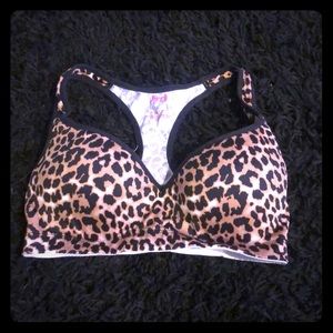 Cheetah print sports bra